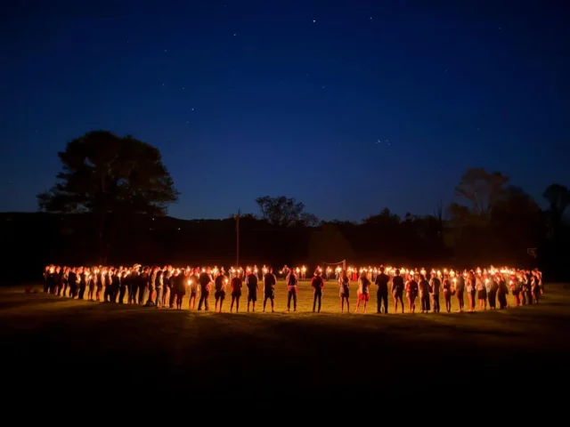 Goodnight circle from the 30th reunion 💚